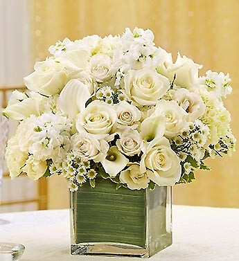 All White Centerpiece Package