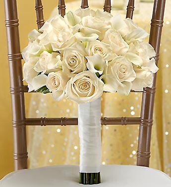 All White  Bouquet