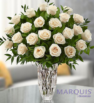 Marquis by Waterford&amp;reg; White Roses for Sympathy